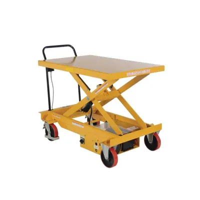 Vestil CART-1000-WD-DC Steel Hydraulic Elevating Single Scissor Cart
