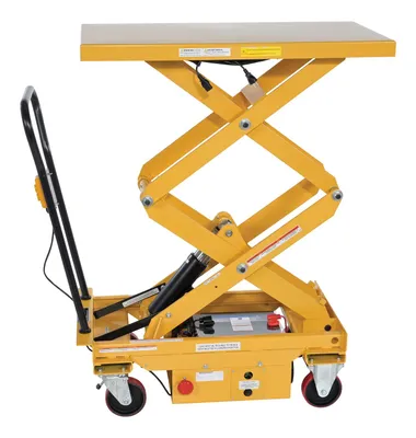 Vestil CART-1000D-DC Steel DC Powered Hydraulic Double Scissor Cart 9