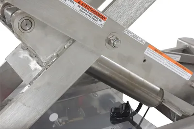 Vestil CART-1000D-DC-SS Stainless Steel 12V DC Double Cart 7