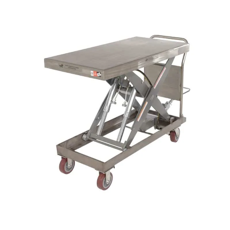 Vestil CART-2000-PSS Partially Stainless Steel Hydraulic Elevating Cart