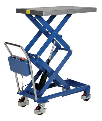 Vestil CART-400-D-LA Steel Linear Elevating Double Scissor Cart