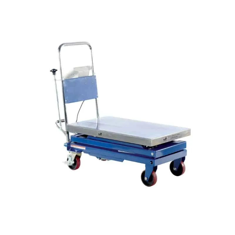 Vestil CART-500-SCL Steel Scissor Cart with Scale