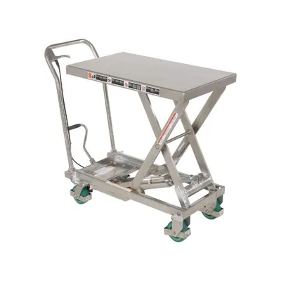 Vestil CART-500-SS3 Stainless Steel Scissor Cart