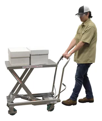 Vestil CART-500-SS3 shown from an alternate angle