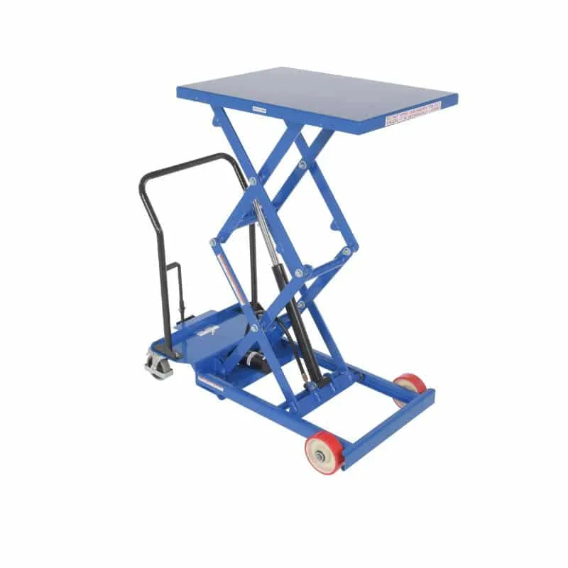 Vestil CART-600-D-FR Steel Premium Double Scissor Cart with Foot Release