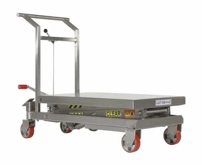 Vestil CART-800-D-SS Stainless Steel Scissor Carts