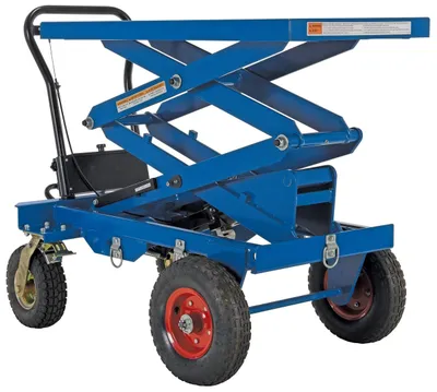 Vestil CART-PN-600-D Steel Rough Terrain Elevating Cart
