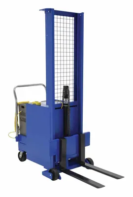 Vestil CBS-76-1-AC pallet stacker shown from an alternate angle