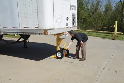 Vestil CJ-BEAM-SN trailer jack shown from an alternate angle