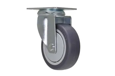 Vestil CST-B28-4X1TPR-S caster wheel shown from an alternate angle