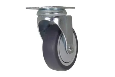 Vestil CST-B28-4X1TPR-S caster wheel shown from an alternate angle