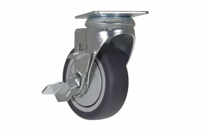 Vestil CST-B28-4X1TPR-SWB caster wheel shown from an alternate angle