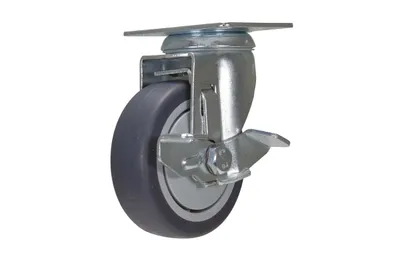 Vestil CST-B28-4X1TPR-SWB caster wheel shown from an alternate angle