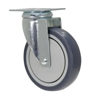 Vestil CST-B28-5X1TPR-S caster wheel shown from an alternate angle