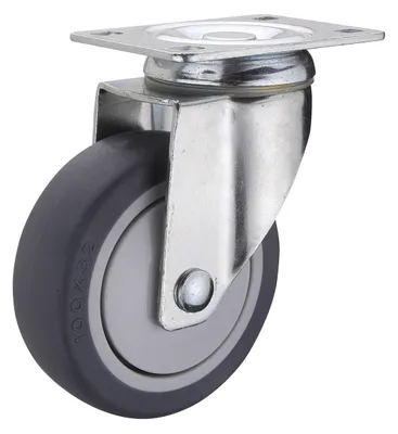 Vestil CST-B28-5X1TPR-S Thermoplastic Rubber Swivel Caster