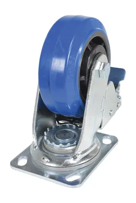 Vestil CST-BB-5X2ER-SWTB caster wheel shown from an alternate angle