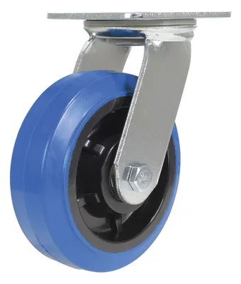 Vestil CST-BB-6X2ER-S Elastic Rubber Swivel Caster