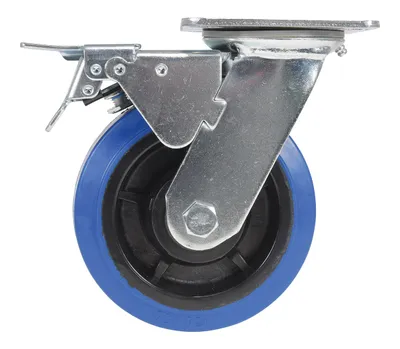 Vestil CST-BB-6X2ER-SWTB caster wheel shown from an alternate angle