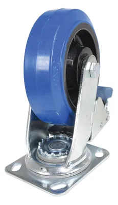 Vestil CST-BB-6X2ER-SWTB caster wheel shown from an alternate angle