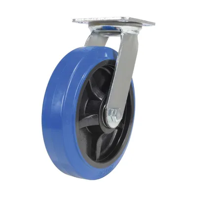 Vestil CST-BB-8X2ER-S caster wheel shown from an alternate angle