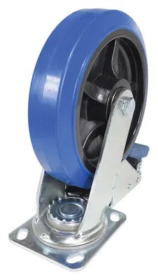 Vestil CST-BB-8X2ER-SWTB caster wheel shown from an alternate angle