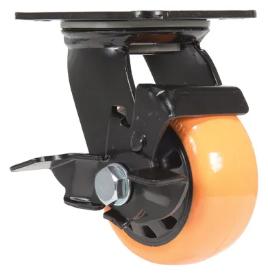 Vestil CST-BN-4X2PUP-SWB caster wheel shown from an alternate angle