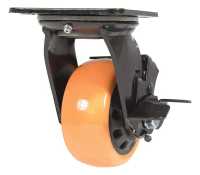 Vestil CST-BN-4X2PUP-SWB Polyurethane Swivel With Brake Caster