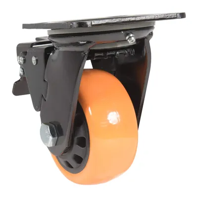 Vestil CST-BN-4X2PUP-SWTB caster wheel shown from an alternate angle