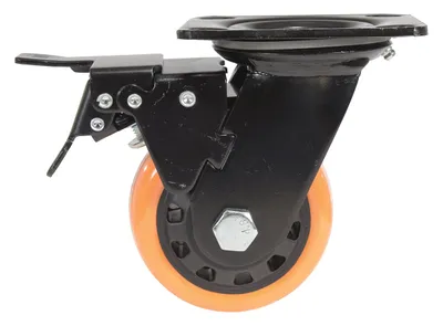 Vestil CST-BN-4X2PUP-SWTB caster wheel shown from an alternate angle