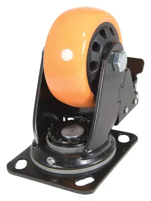 Vestil CST-BN-4X2PUP-SWTB caster wheel shown from an alternate angle