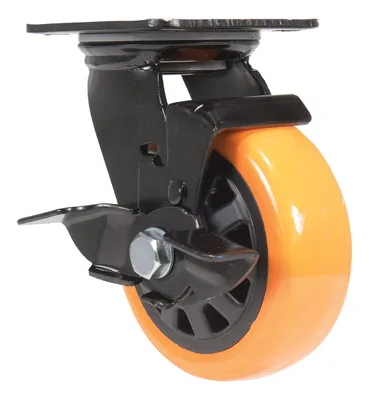 Vestil CST-BN-5X2PUP-SWB caster wheel shown from an alternate angle
