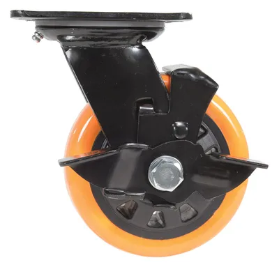 Vestil CST-BN-5X2PUP-SWB caster wheel shown from an alternate angle