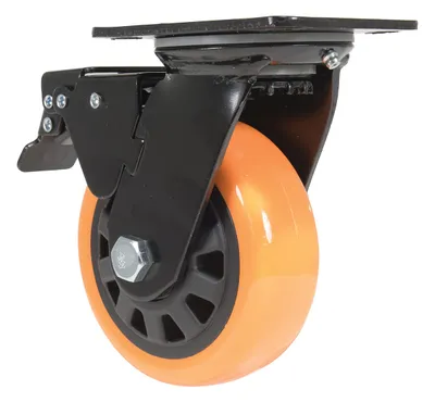 Vestil CST-BN-5X2PUP-SWTB caster wheel shown from an alternate angle