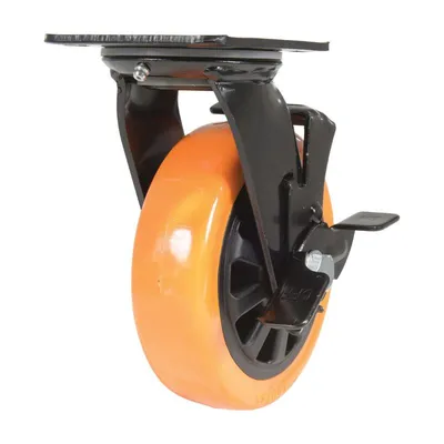 Vestil CST-BN-6X2PUP-SWB caster wheel shown from an alternate angle