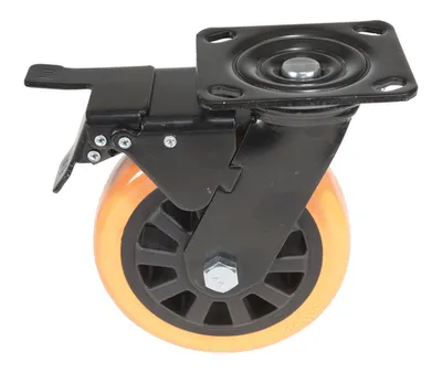 Vestil CST-BN-6X2PUP-SWTB Polyurethane Swivel With Total Brake Caster 2