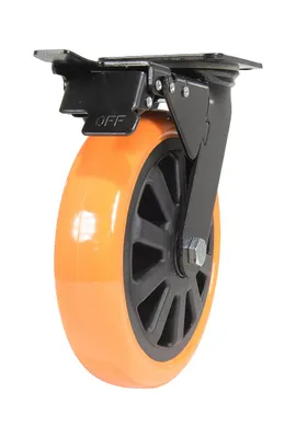 Vestil CST-BN-8X2PUP-SWTB Polyurethane Swivel With Total Brake Caster