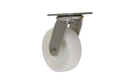 Vestil CST-BSS-6X2NY-S caster wheel shown from an alternate angle