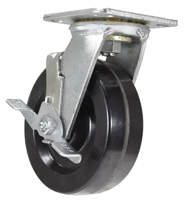 Vestil CST-D-6X2PH-SWB Phenolic Swivel With Brake Caster 2