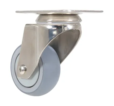 Vestil CST-E-SS-3X1TPR-S Thermoplastic Rubber Swivel Caster 2