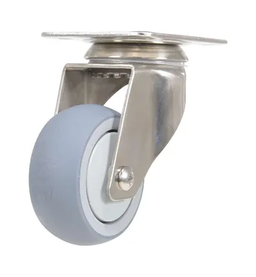 Vestil CST-E-SS-3X1TPR-S Thermoplastic Rubber Swivel Caster