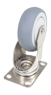 Vestil CST-E-SS-4X1TPR-S Thermoplastic Rubber Swivel Caster 4