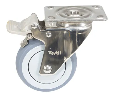 Vestil CST-E-SS-4X1TPR-SWTB Thermoplastic Rubber Swivel 3