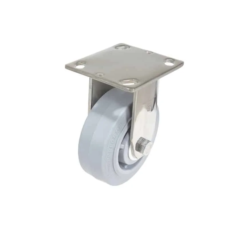 Vestil CST-E-SS-5X2TPR-R Thermoplastic Rubber Rigid Caster