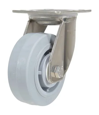 Vestil CST-E-SS-5X2TPR-S Thermoplastic Rubber Swivel Caster