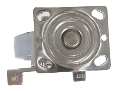 Vestil CST-E-SS-5X2TPR-SWB caster wheel shown from an alternate angle