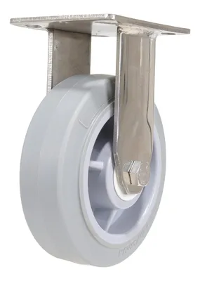 Vestil CST-E-SS-6X2TPR-R Thermoplastic Rubber Rigid Caster