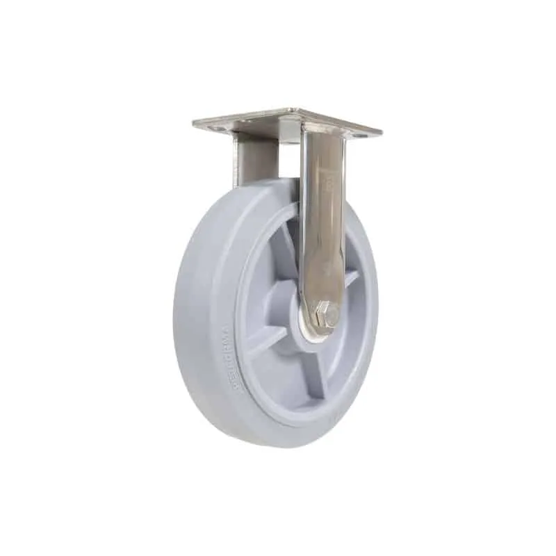 Vestil CST-E-SS-8X2TPR-R Thermoplastic Rubber Rigid Caster