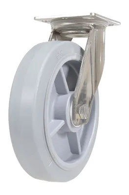 Vestil CST-E-SS-8X2TPR-S Thermoplastic Rubber Swivel Caster