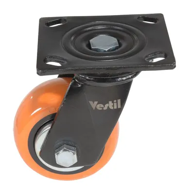 Vestil CST-E6-4X2PUP-S Polyurethane Swivel Caster 3