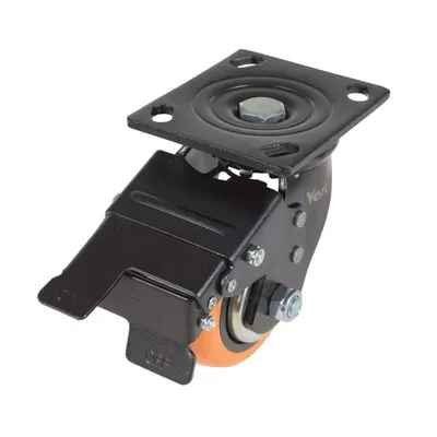 Vestil CST-E6-4X2PUP-SWTB Polyurethane Swivel With Total Brake Caster